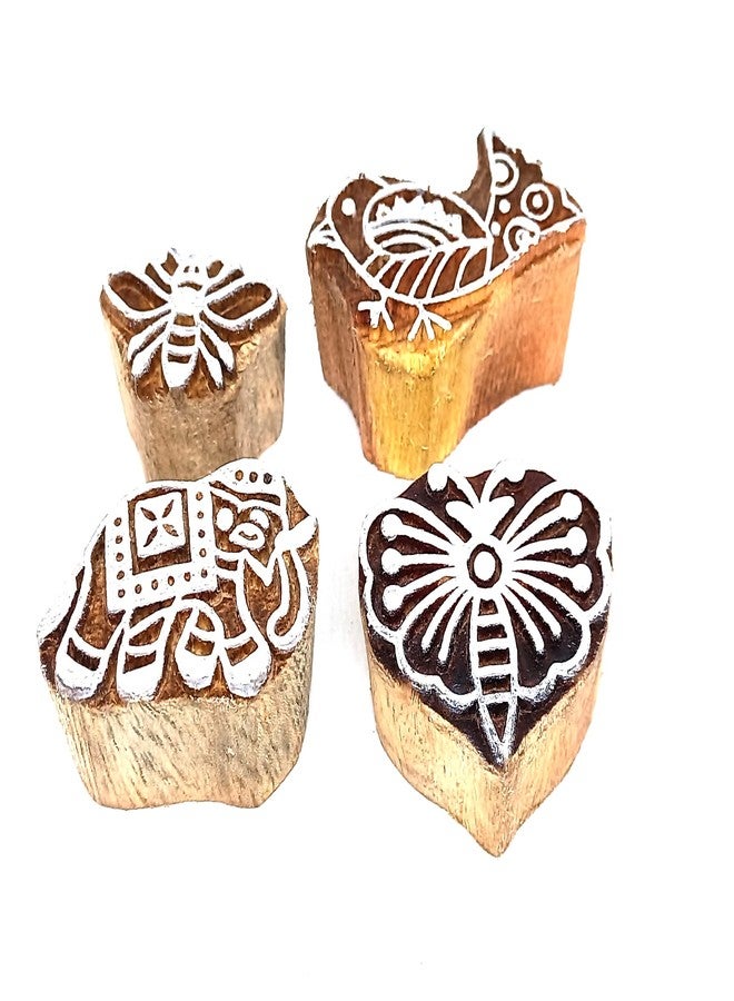 MasterLock J-8 Wooden Printing Block Stamps Hand Carved (Size 1 To 1.5 Inch) Printing Blocks - Image 2
